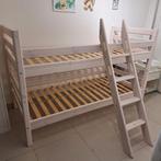 Stapelbed met ladder schuin, Ophalen, Eenpersoons, Zo goed als nieuw, Overige maten