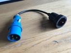 Campingstekker 25 cm 3 polig 220V-50Hz 16A, Ophalen of Verzenden, Zo goed als nieuw, Stekker