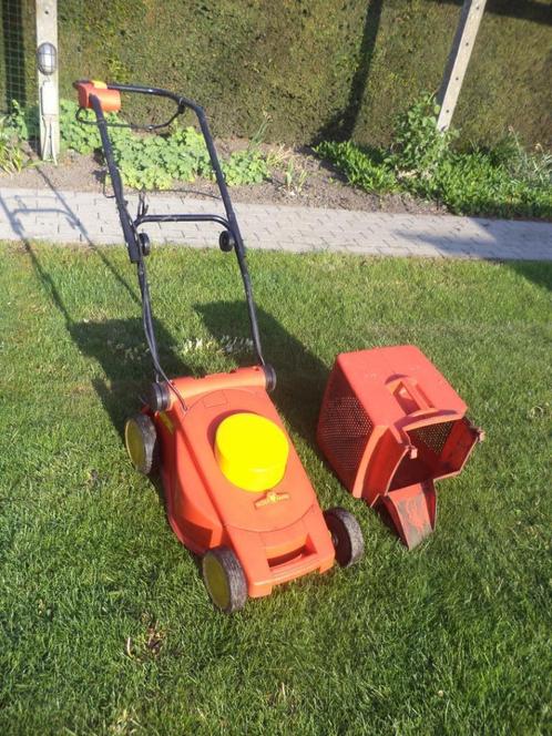 Grasmaaier, Tuin en Terras, Grasmaaiers, Gebruikt, Elektrische grasmaaier, 30 t/m 39 cm, Cirkelmaaier, Elektrische starter, Opvangbak