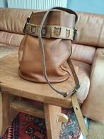 Delveaux Calicot bucket handtas, Handtassen en Accessoires, Tassen | Damestassen, Ophalen, Gebruikt, Bruin, Handtas