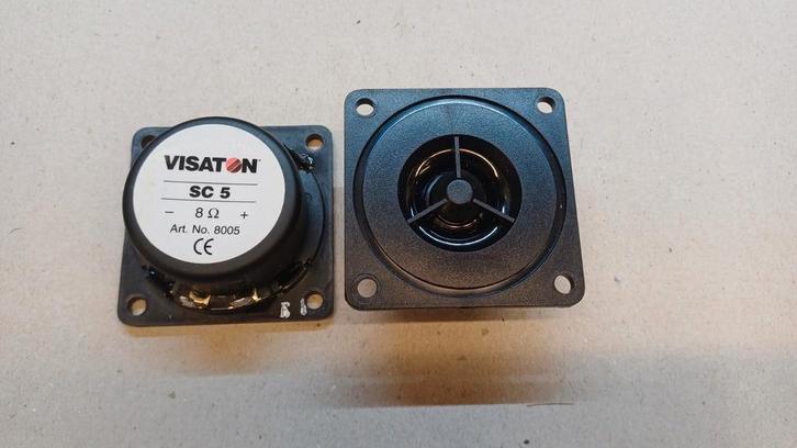 Visaton Sc5 1/2" polycarbonate tweeter 60/110watt, Audio, Tv en Foto, Luidsprekerboxen, Zo goed als nieuw, Ophalen of Verzenden