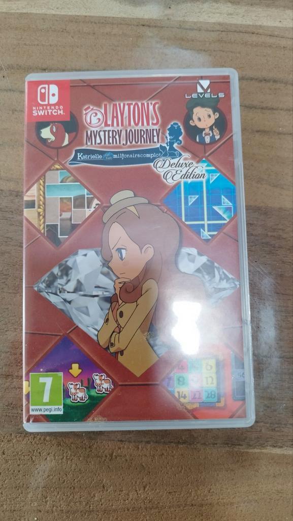 Professor Layton Katrielle en het miljonairscomplot (Switch), Games en Spelcomputers, Games | Nintendo Switch, Zo goed als nieuw