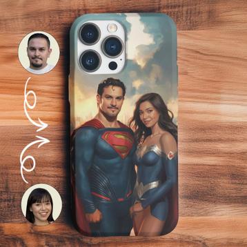 Coque telephone personnalisée photo couple duo - Superheros beschikbaar voor biedingen