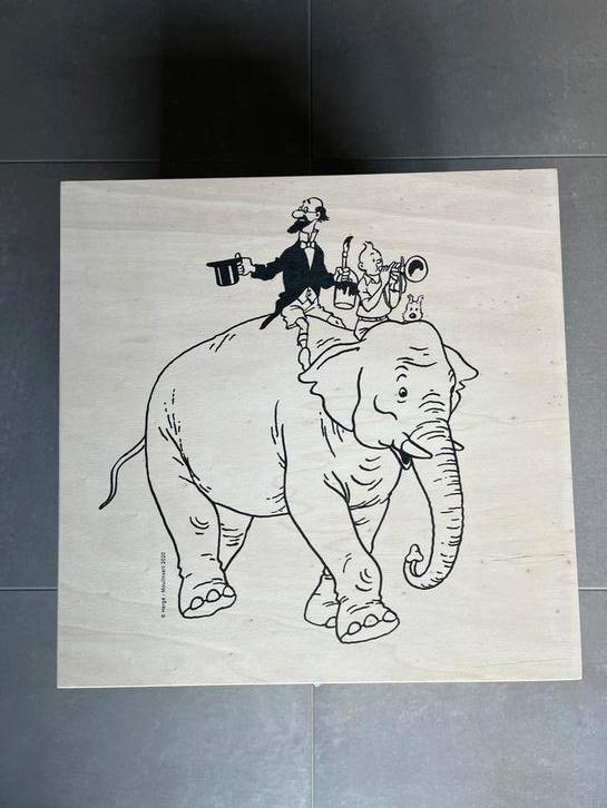 Tintin fariboles éléphant « cigares des pharaons » neuf, Hobby & Loisirs créatifs, Estampage, Comme neuf, Enlèvement ou Envoi