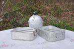 ensemble gourde et 2 gamelles avec poignée, Collections, Objets militaires | Général, Enlèvement ou Envoi, Autres, Autres types