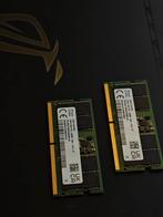 32GB DDR5 4800mhz sodimm laptop ram 2x16gb, Computers en Software, Ophalen of Verzenden, Zo goed als nieuw, DDR5, Laptop