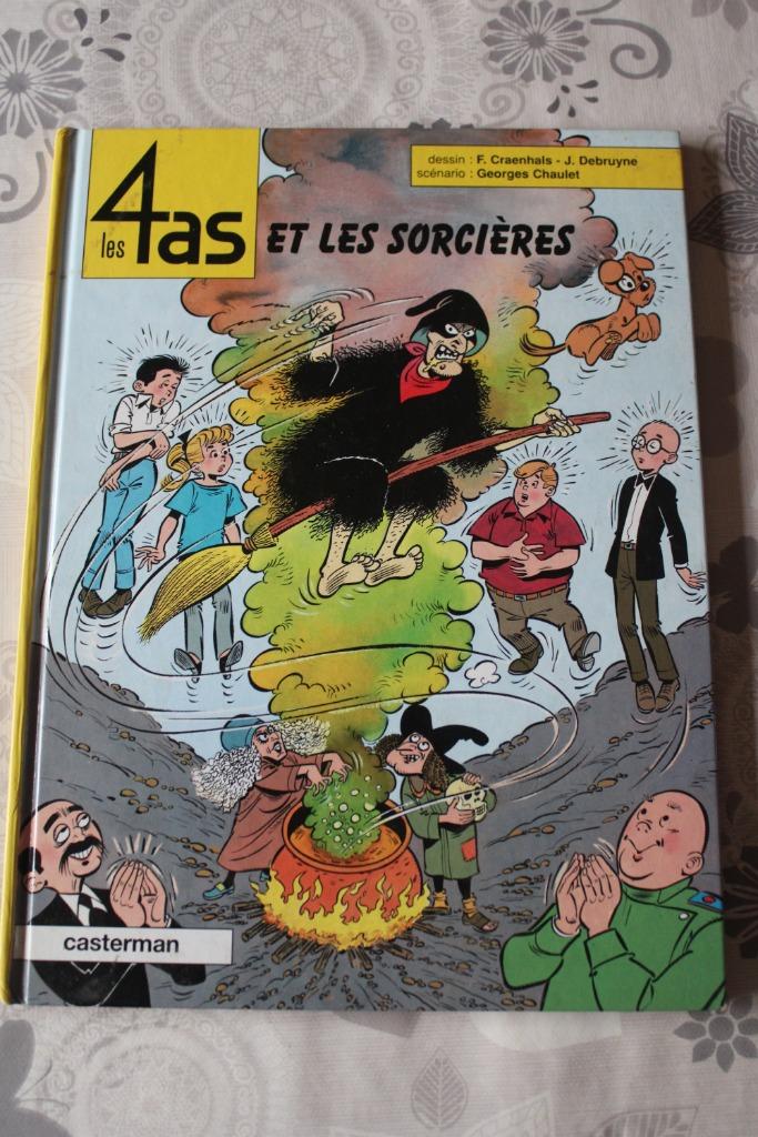 Les 4 as et les sorcieres - T34 - 1997, Enlèvement ou Envoi, Une BD, Utilisé, F. Craenhals