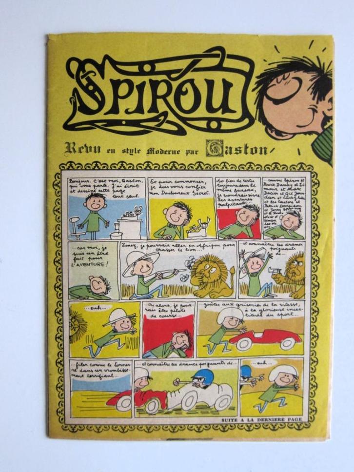 Supplément Spirou 1159 : Spirou revu par Gaston (1960), Livres, BD, Utilisé, Une BD, Enlèvement ou Envoi