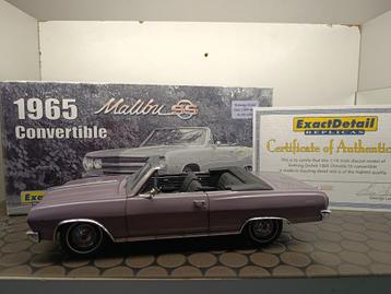 Chevrolet Malibu SS Convertible1965 Exactdetail 1/18 beschikbaar voor biedingen