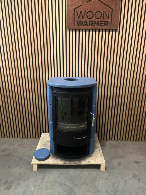 24304 Houtkachel emaille tegels 8kw🔥, Huis en Inrichting, Kachels, Gebruikt, Vrijstaand, Houtkachel, Hout, Ophalen