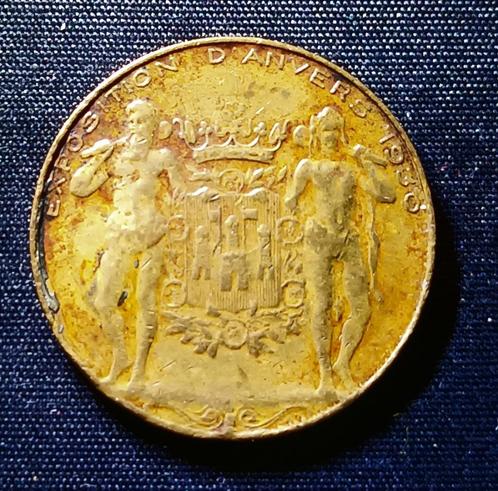 Belgische medaille Antwerpse expo 1930, Albert I, Postzegels en Munten, Penningen en Medailles, Overige materialen, Verzenden