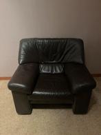 Vintage lederen zetel - lounge chair GRATIS, Enlèvement ou Envoi, Comme neuf