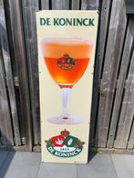 De koninck, Verzamelen, Biermerken, Ophalen, Gebruikt, Reclamebord, Plaat of Schild, De Koninck