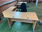 Bureau d’angle pro + chaise et commode, Receptie of Entree, Ophalen of Verzenden, Gebruikt, Bureau