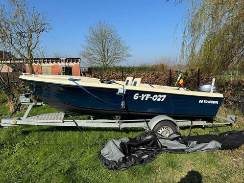 Polyester boot 5meter 8pk Yamaha 4T, Watersport en Boten, Motorboten en Motorjachten, Polyester, Ophalen