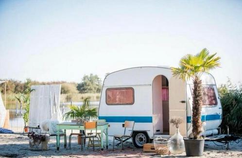 Compacte Pimped Wilk Sport Caravan – 70’s Retro Charme!, Caravans en Kamperen, Caravans, Particulier, tot en met 3, 500 - 750 kg