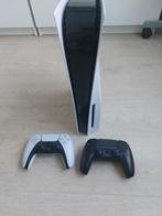 Ps5 disc edition + 2 controllers + headset, Playstation 5, Zo goed als nieuw, Ophalen