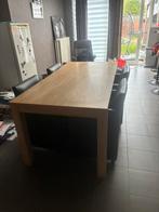 Eettafel met 4 zeteltjes op wielen, Huis en Inrichting, Tafels | Eettafels, Ophalen, Zo goed als nieuw