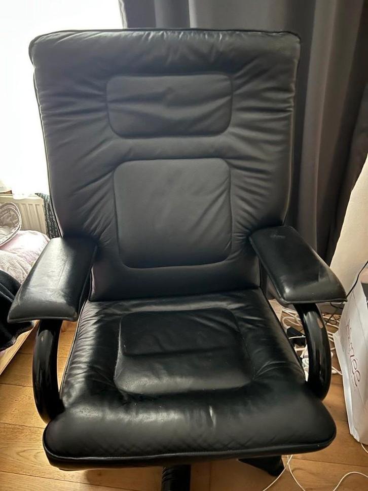 Fauteuil de réalisateur en cuir / Fauteuils, Maison & Meubles, Fauteuils, Comme neuf, Cuir, Métal, 75 à 100 cm, 75 à 100 cm, Enlèvement