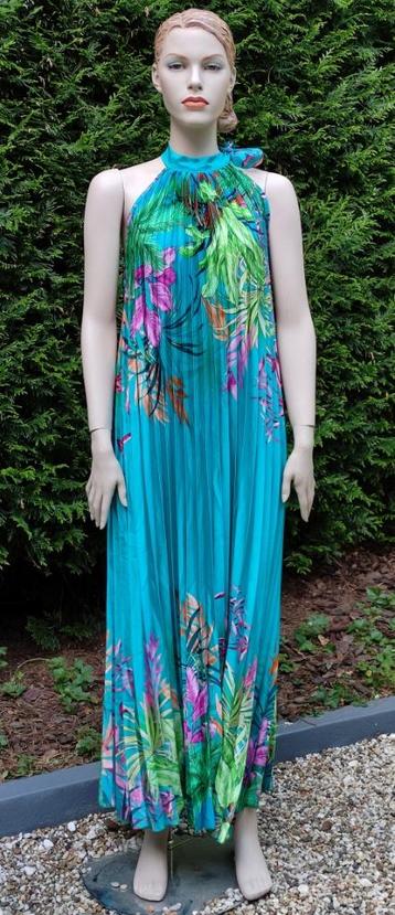 Geplooide Maxi-Zomerjurk "Paradise Days" One Size beschikbaar voor biedingen