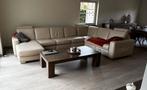 Lederen hoeksalon met elektrische relax, Huis en Inrichting, Ophalen, Gebruikt, Leer