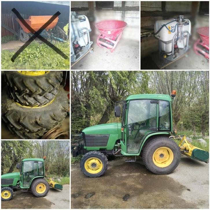 John Deere 4400 compact 4x4, Jardin & Terrasse, Tondeuses autoportées, Comme neuf, Enlèvement