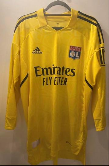 Maillot préparé / porté sur le ban Remy Riou OL Lyon 