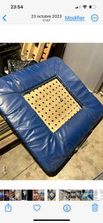 Gymnastiektrampoline, Sport en Fitness, Turnen, Ophalen, Gebruikt, Blauw, Materiaal