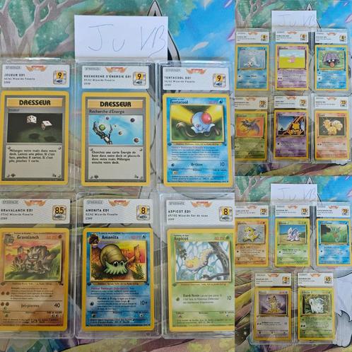 Pokémon TCG Lot de cartes gradées Wizard full ED1, Hobby en Vrije tijd, Verzamelkaartspellen | Pokémon, Nieuw, Ophalen of Verzenden