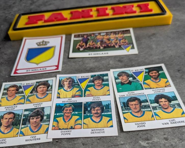 PANINI FOOTBALL 78  ST NIKLAAS  5 STICKERS 1978, Hobby en Vrije tijd, Stickers en Plaatjes, Nieuw, Verzenden