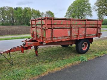 5 tons Grigon kipper, geremde as, deuren 5t kipkar kipwagen beschikbaar voor biedingen