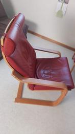 fauteuil relax ikea Poang, Moins de 75 cm, Cuir, Enlèvement, Utilisé