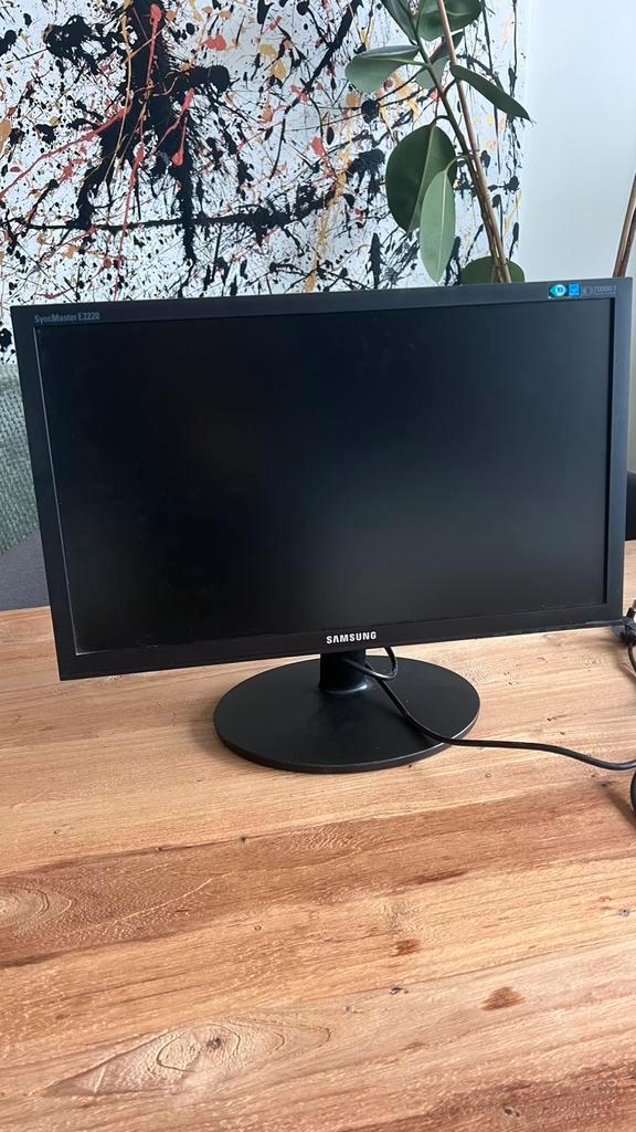 Samsung SyncMaster E2220 22 inch monitor | Full HD, Informatique & Logiciels, Moniteurs, Comme neuf, DVI, HD, Enlèvement