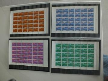 Spoorwegpostzegels postfris** 4 volledige vellen TR428-432