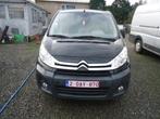 Citroën Jumpy lang ,dubbel cabine 6 plaatsen LV, gps,airco, Auto's, Euro 5, Stof, Gebruikt, Zwart