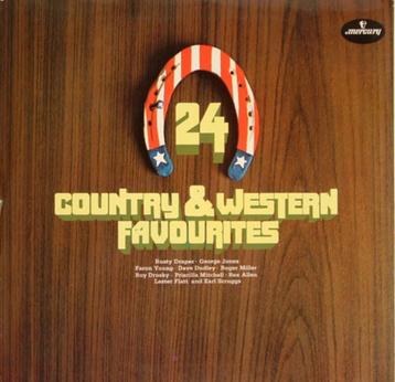 vinyl: VARIOUS – 24 COUNTRY & WESTERN FAVOURITES - 2LP  beschikbaar voor biedingen