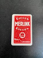 Speelkaart brouwerij MERLO - LINKEBEEK, Ophalen of Verzenden, Zo goed als nieuw, Speelkaart(en)