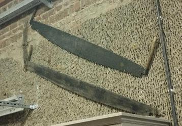 2 oude handzagen, Tuin en Terras, Handzagen, Ophalen