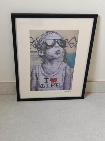 Lithografie van Banksy beschikbaar voor biedingen