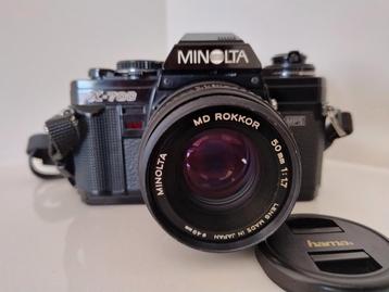 Minolta X 700 met een Minolta Rokkor 50mm 1:1.7 Lens beschikbaar voor biedingen
