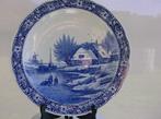 2 x   Groot sierbord in Delfts Blauw - Sphinx/Boch   - 40 cm, Antiek en Kunst, Ophalen