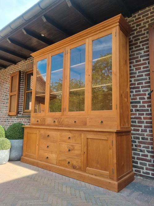Teak buffetkast/vitrinekast GRATIS LEVERING, Huis en Inrichting, Kasten | Vitrinekasten, Zo goed als nieuw, Ophalen of Verzenden