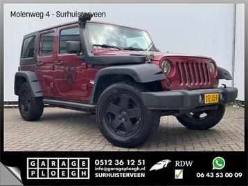 Jeep Wrangler Unlimited 3.8 Sport Sahara 5-deurs Airco Cruis, Auto's, Jeep, Cabriolet, Bedrijf, Handgeschakeld, Wrangler