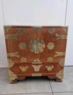 Vintage teck coréen Tansu armoire coffre boîte, Maison & Meubles, Armoires | Commodes, Enlèvement ou Envoi, Teck