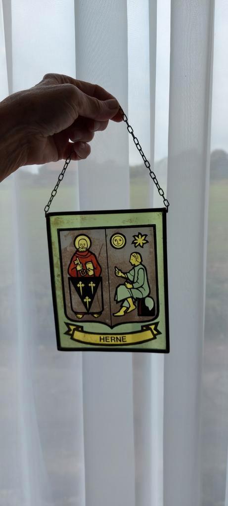 Glasraam . Vitrail .   Herne, Huis en Inrichting, Woonaccessoires | Lijsten, Zo goed als nieuw, Ophalen of Verzenden