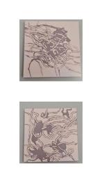 Duoschilderijen op canvas, formaat 29×-29cm, Ophalen