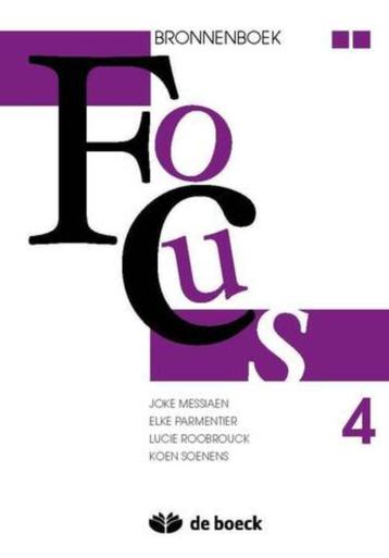 Bronnenboek Focus 4 – Nederlands – Uitgeverij De Boeck, Ophalen of Verzenden, Zo goed als nieuw, ASO, Nederlands