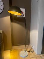 Retro vloerlamp zwart  met goud, Huis en Inrichting, Lampen | Vloerlampen, Ophalen, Zo goed als nieuw