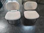 2 Stijlvolle zetelstoeltjes – beige/lichtgrijs - Kwantum, Ophalen, Minder dan 75 cm, Scandinavisch, Zo goed als nieuw