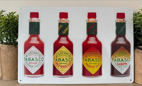 Tabasco metalen wandplaat, Verzamelen, Merken en Reclamevoorwerpen, Nieuw, Reclamebord, Ophalen of Verzenden